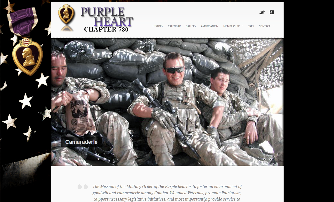 Purple Heart Ch 730 MOPH Website Design